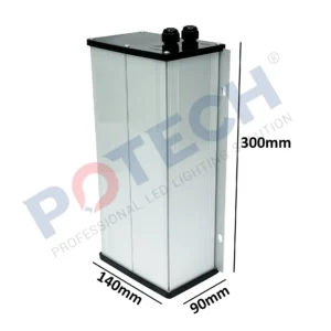 Hộp nhôm đựng pin Lithium IP65 size 300×140×90mm