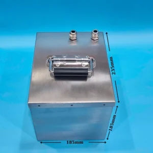 Hộp đóng pin inox 304 kích thước 235x185x185mm dày 1mm - dáng cao